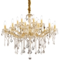 Ideal Lux - Kristāla lustra ar ķēdi FLORIAN 18xE14/40W/230V d. 86 cm zelta